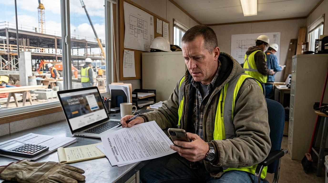 Illustration: How to Qualify for a Construction Business Loan with Bad Credit in 2026