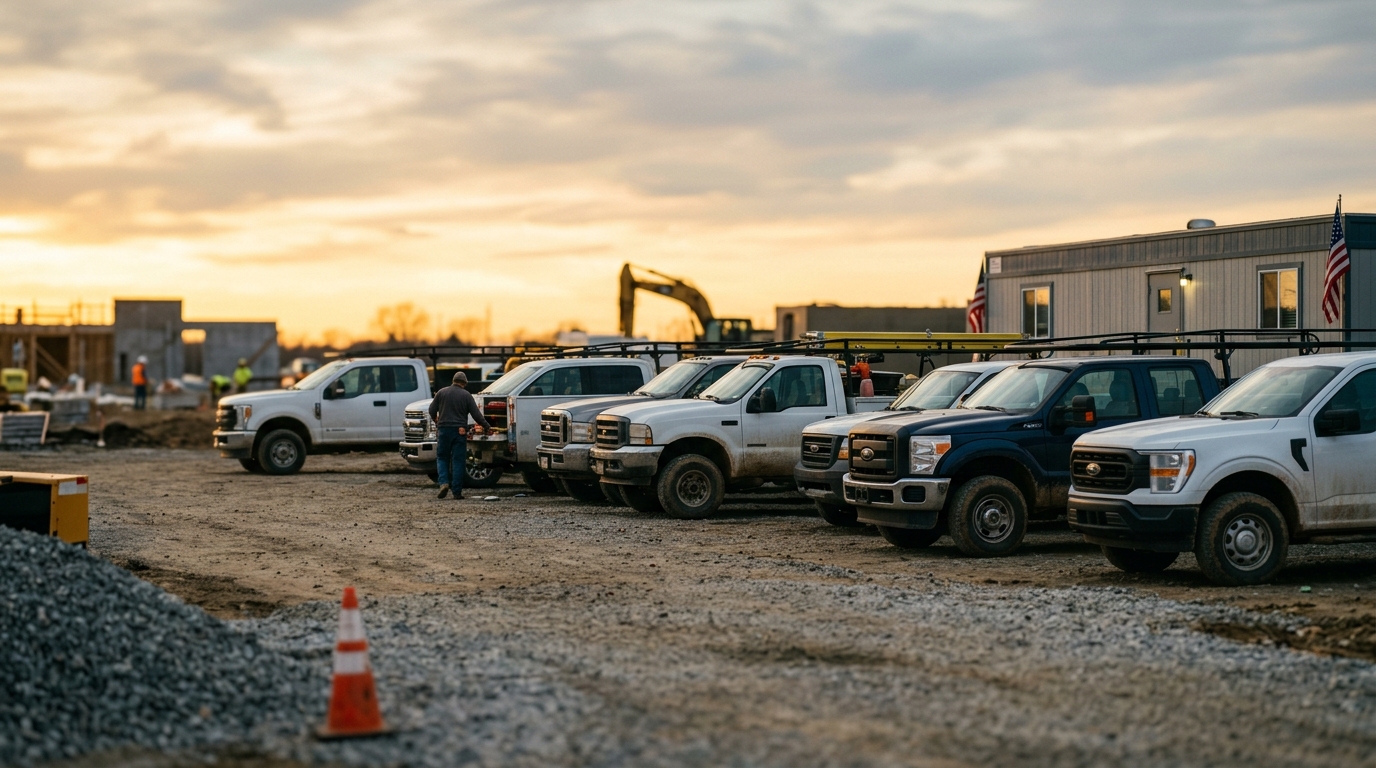 Illustration: How to Finance a Work Truck Fleet in 2026: A Contractor’s Guide
